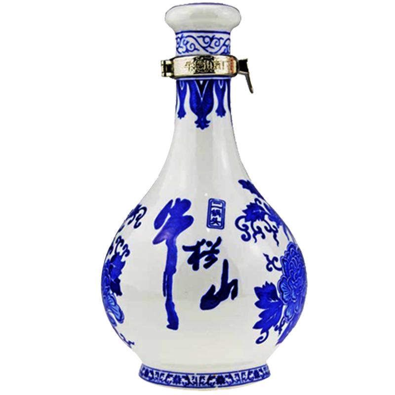 北京牛栏山二锅头青花瓷52度清香型500ml*2瓶装送礼盒装白酒