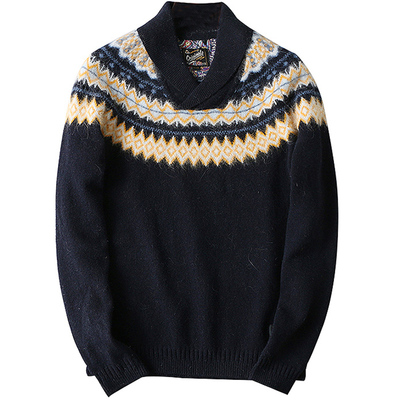 51shop小v领秋冬款青稞羊毛衫