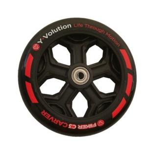 牛筋PU橡胶轮6寸轮子儿童婴儿车轮手推车椅童车辅助轮145mm拖车轮