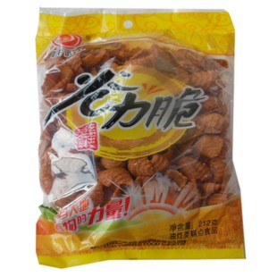 四川内江吴氏远久谷力脆肥肠酥猫耳朵192克g海螺膨化食品麻辣鱼卷