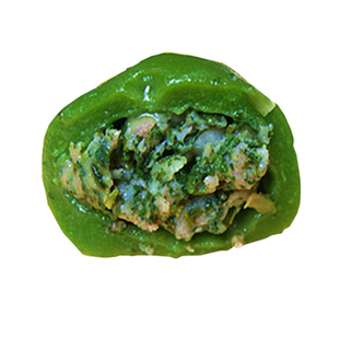 荠菜肉馅青团白团传统糕点老式手工制作糯米团子软糯好吃现做现发