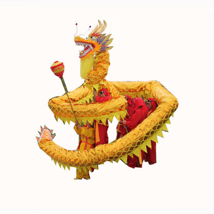 瑞庆舞龙道具比赛国标龙灯龙狮南狮北狮夜光龙灯光龙烫金龙九节龙