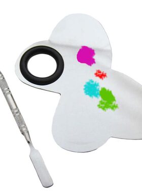 眼影水粉调色盘中号皮套不锈钢