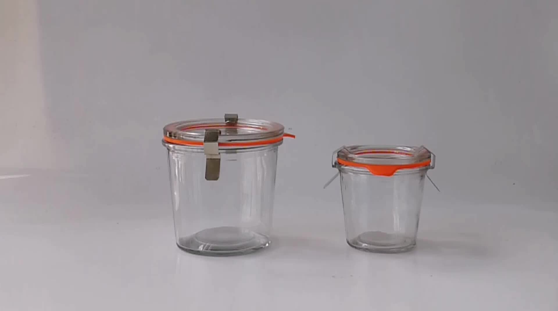 Hermetically Sealed Glass Jar 8oz With Clip Lids For Sale Buy