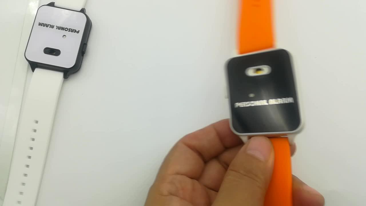 125db Wrist Personal Alarm With Flashlight Kids Anti Rape Alarm Self