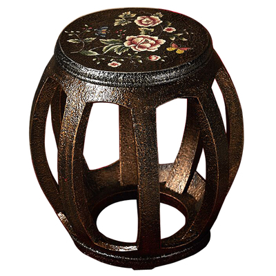 镂空中式边几陶瓷凳耐晒