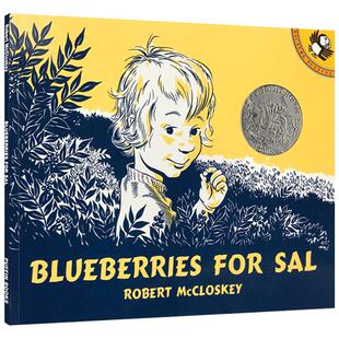小塞尔采蓝莓英文原版Blueberries for Sal启蒙阅读儿童情商培养绘本 凯迪克银奖 汪培珽书单第二阶段 正版进口书籍英文版