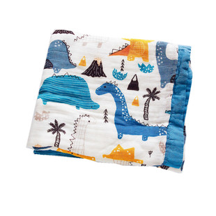 ins婴儿纱布竹棉柔软浴巾4层竹纤维宝宝盖毯子幼儿园新生儿襁褓巾