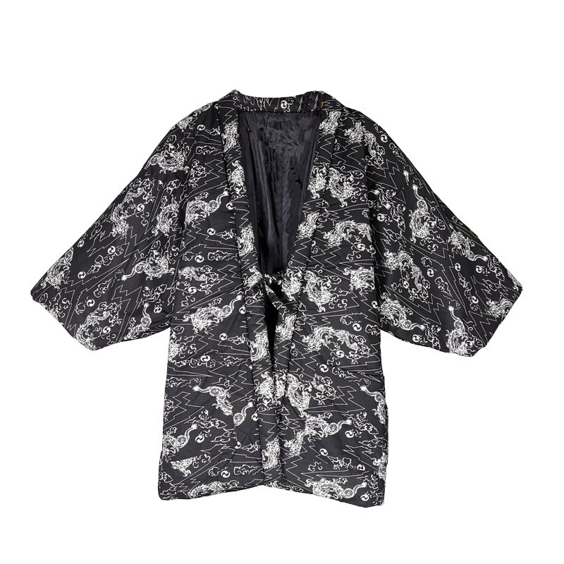 日式夹棉和服半缠棉衣冬季和风保暖棉服加厚浴衣家居外套棉袄