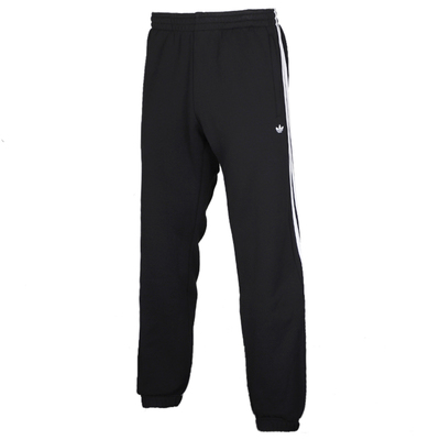 三叶草男裤针织宽松收口束脚长裤