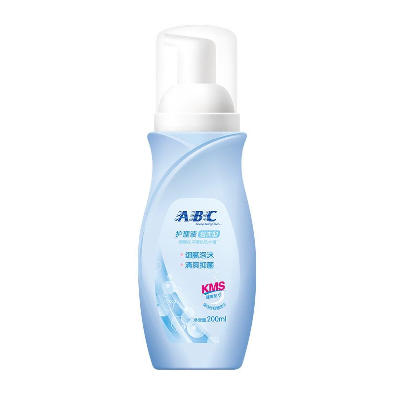 ABC卫生护理液男女私处洗液保湿泡沫型洁阴清洁抑菌200ml*1瓶