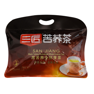 【买1送1】三匠黑苦荞全胚茶500克独立包装 西昌大凉山荞麦茶三匠