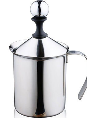 加厚双层打奶泡器牛奶手动咖啡杯