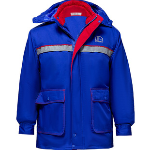 加油站工作服冬装棉袄中石化工石油加厚棉衣冬季防静电加油站棉服