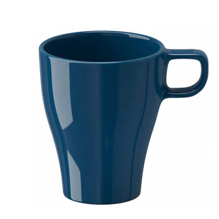 宜家法格里克马克杯带盖子勺子咖啡情侣陶瓷杯子早餐牛奶水杯耐热