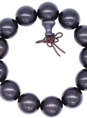 印尼紫光檀手串黑色文玩佛珠