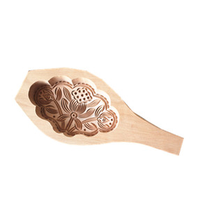 花瓣家梨木手工模具卡花饽饽卡子花样馒头糕点模月饼烘培荷花图