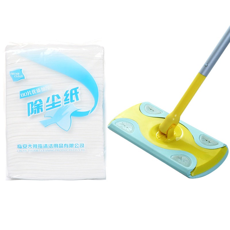 吸尘拖把加蜡静电除尘纸平板拖把套餐吸毛发木地板懒人免洗拖地布