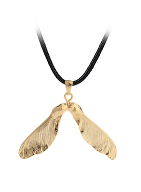 枫叶日韩风未镶嵌短款森系吊坠