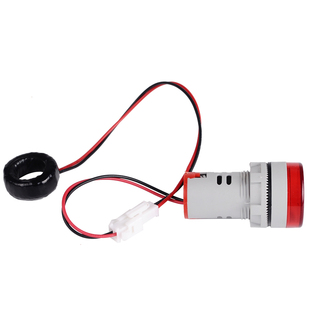 LED数显交流电流电压指示灯110V220V 380V方形电流表22mm配互感器