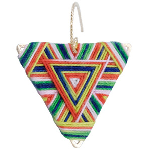 三维丨纯手工diy编织绕线耳钉耳环 三角形耳饰INS风个性耳坠 包邮