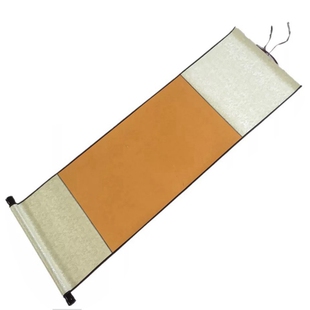 宣纸空白画轴精裱竖轴卷轴全绫中堂生宣挂轴书法书画立轴定制批发