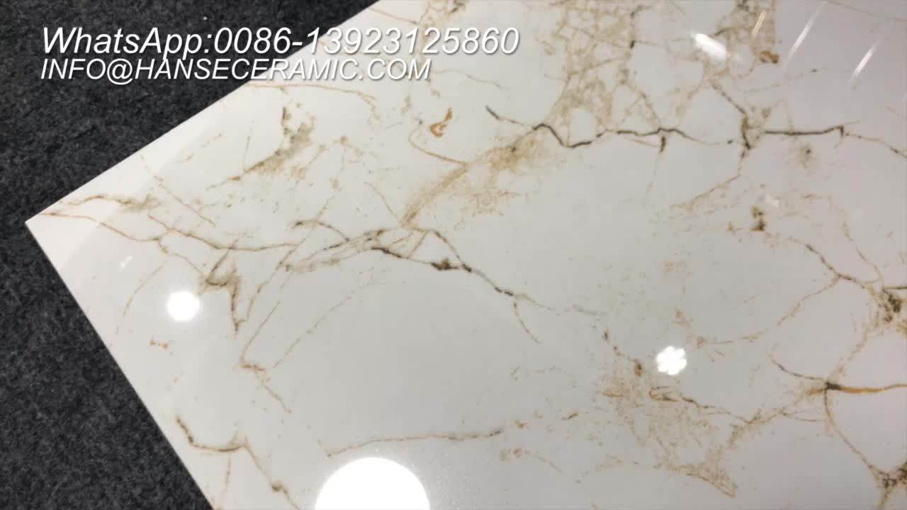 Hs637gn Calacatta Gold Marble Porcelain Floor Tile Buy Porcelain Floor Tile,Marble Porcelain