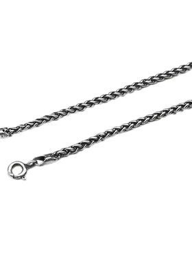 银势s925纯银男女个性麻绳项链