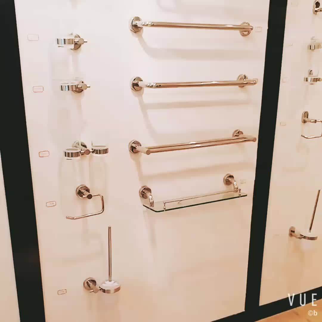 Series Stainless Steel 304 Modern Square Bathroom Sets Cupshelf/cups