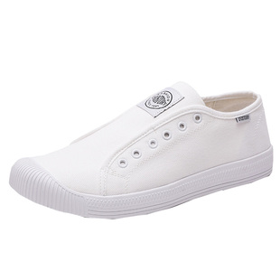 低帮系带帆布女鞋贝壳头潮韩版帕拉丁女鞋同款百搭