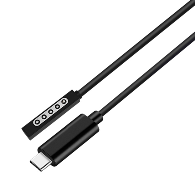 Type-C转笔记本吸磁PD诱骗充电线Surface RT RT2 pro2 12V2A/3.6A