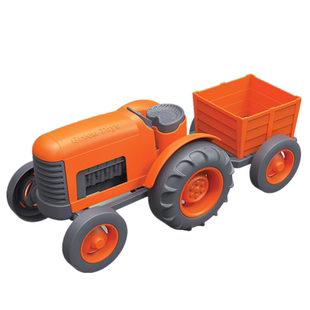 美国海淘现货Green Toys农夫铁牛车儿童玩具工程车滑行模型拖拉机