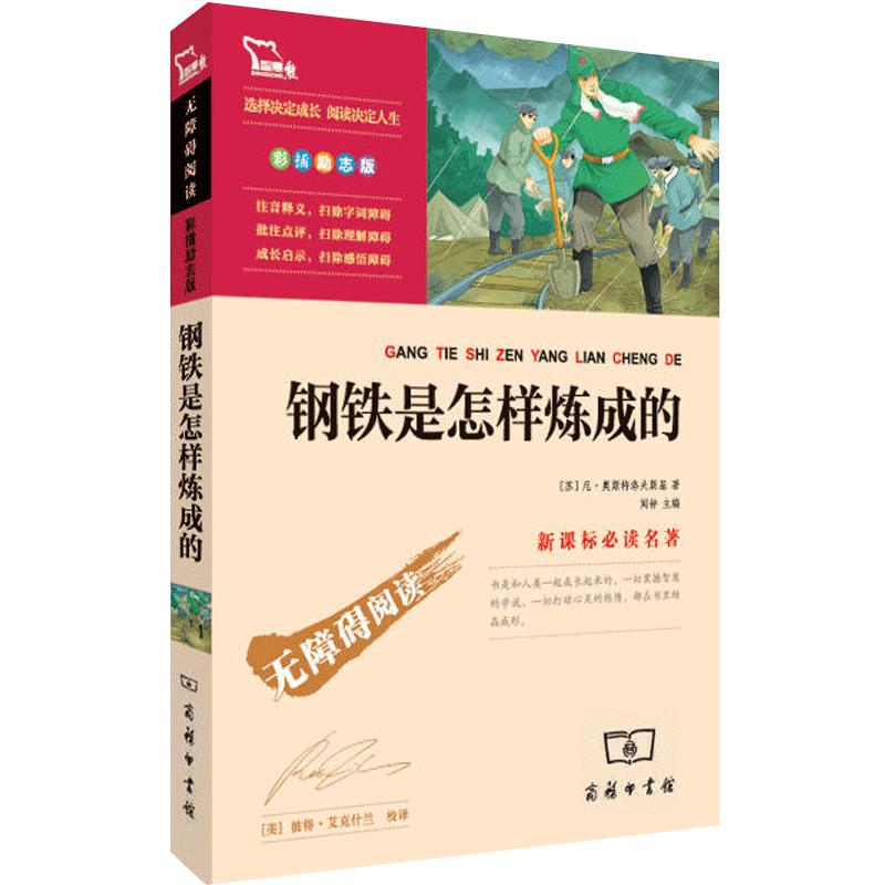 当当网正版书籍 钢铁是怎样炼成的初中正版原著 八年级下册课外书阅读名著 时代文艺出版社 中小学生指导丛书无障碍阅读彩插励志版