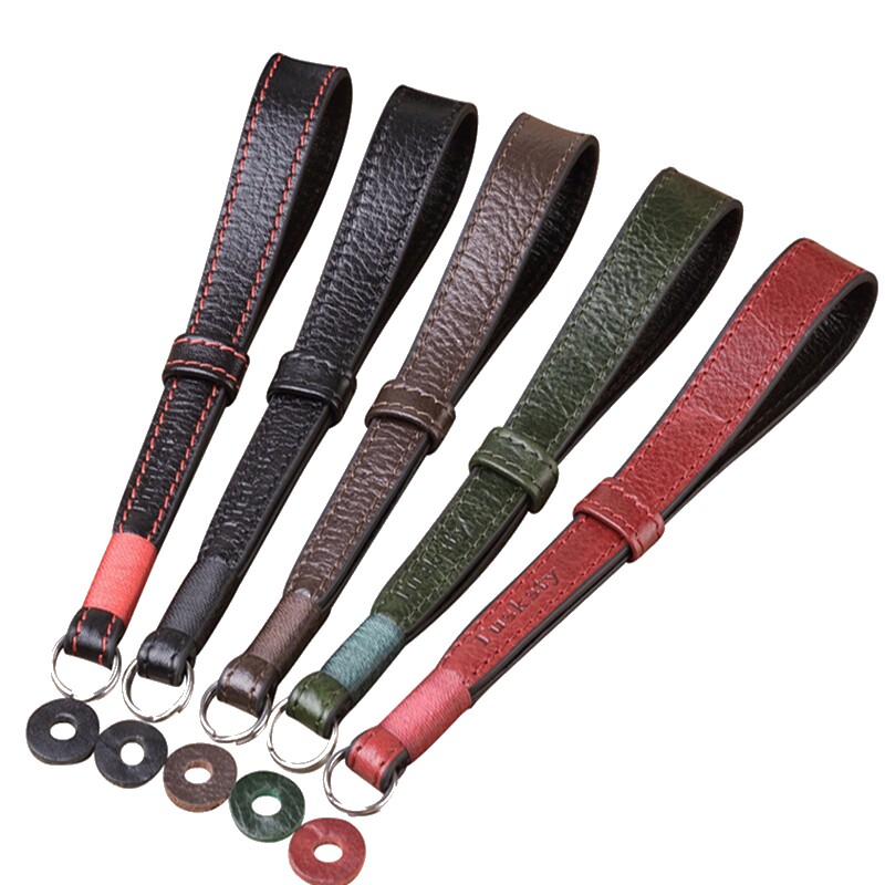 适用微单相机富士X100V XT20 X100FXPRO2 XT30 XT3复古牛皮手腕带