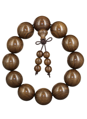 沉香手串念珠情侣饰品金丝檀木