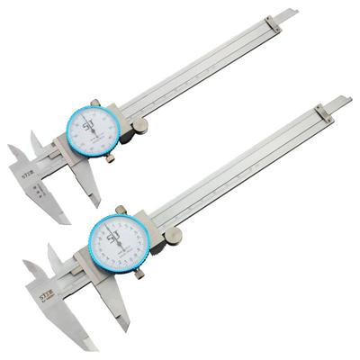 上匠表卡双向防震带表卡尺0-150mm高精度表盘式非不锈钢游标卡尺