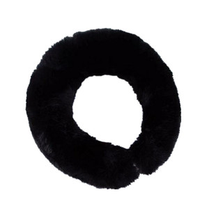 韩版冬季纯色毛领围巾仿皮草毛毛绒保暖围脖学生百搭领子儿童脖套