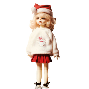 小布azone6分8分bjd imda3.0 ob娃娃衣服圣诞新年套装
