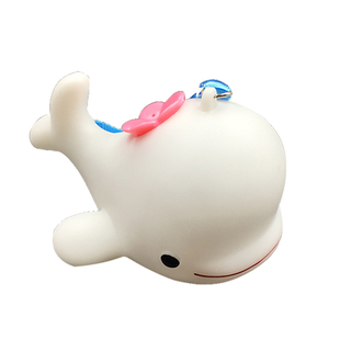 发声大嘴鲸鱼海豚挂绳小夜灯海洋馆创意精美礼品儿童发光玩具挂件