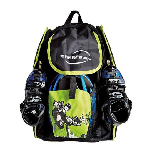 大容量儿童男女轮滑包双肩dc速滑鞋包专业轮滑冰刀鞋包双肩速滑包