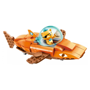 启蒙积木3701海底小纵队虎鲨艇呱唧巴克队长小颗积木益智拼装玩具