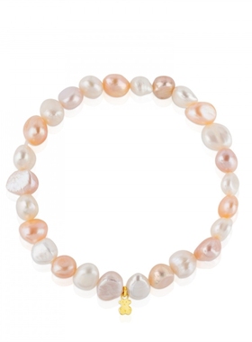 轻奢现货西班牙桃丝熊巴洛克珍珠