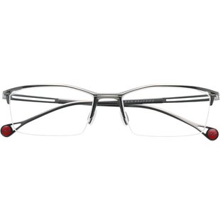 日本Ken Okuyama奥山清行手工眼镜框男近视纯钛超轻半框眼镜架106