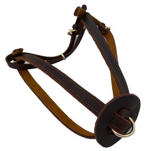 牛皮真皮狗牵引绳胸背带 小中型犬马犬法牛斗牛k9栓遛狗绳狗链子