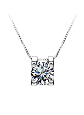 克拉莫桑石牛头款银吊坠