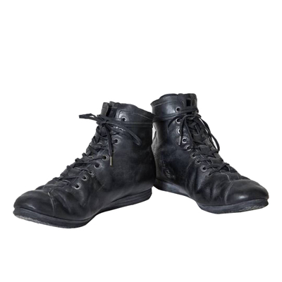 意大利植鞣马皮中帮长靴手工鞋