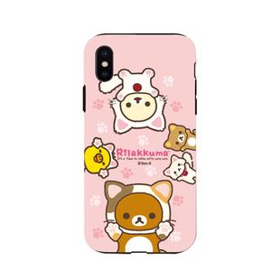 韩国轻松熊iPhone xs max手机壳xs苹果X双层8Plus硅胶iPhone XR萌