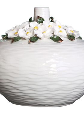 白色简约风手工艺花插创意陶瓷