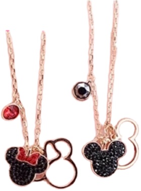 925银新款米妮施家吊坠项链