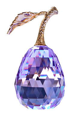 水晶梨简约风样板书房桌面小摆件